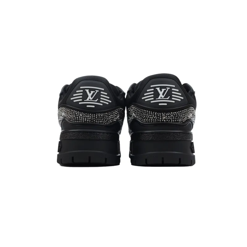 Louis Vuitton LV Trainer Maxi Black Swarovksi Crystals  1ACEOJ