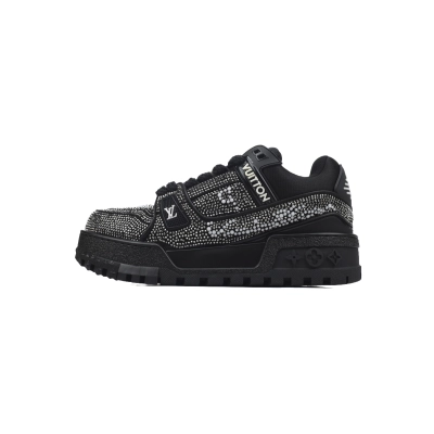 Louis Vuitton LV Trainer Maxi Black Swarovksi Crystals  1ACEOJ 01