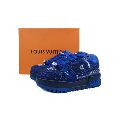 Louis Vuitton LV Trainer Maxi Blue Swarovksi Crystals 02