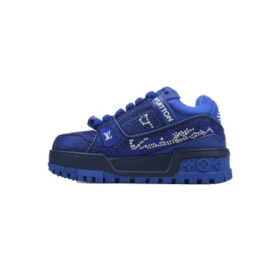 Louis Vuitton LV Trainer Maxi Blue Swarovksi Crystals 01