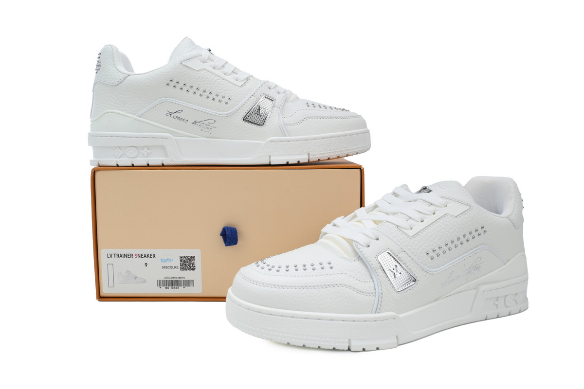 Louis Vuitton LV Trainer White Calf Leather 1ADDBY