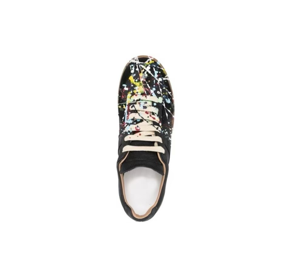 Maison Margiela Black Paint Replica Sneakers S58WS0101P1892963