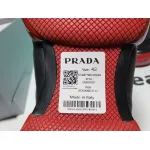 Prada Cloudbust Velcro sneakers Black and Red