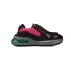 Prada Brushed Leather Black Wine Red