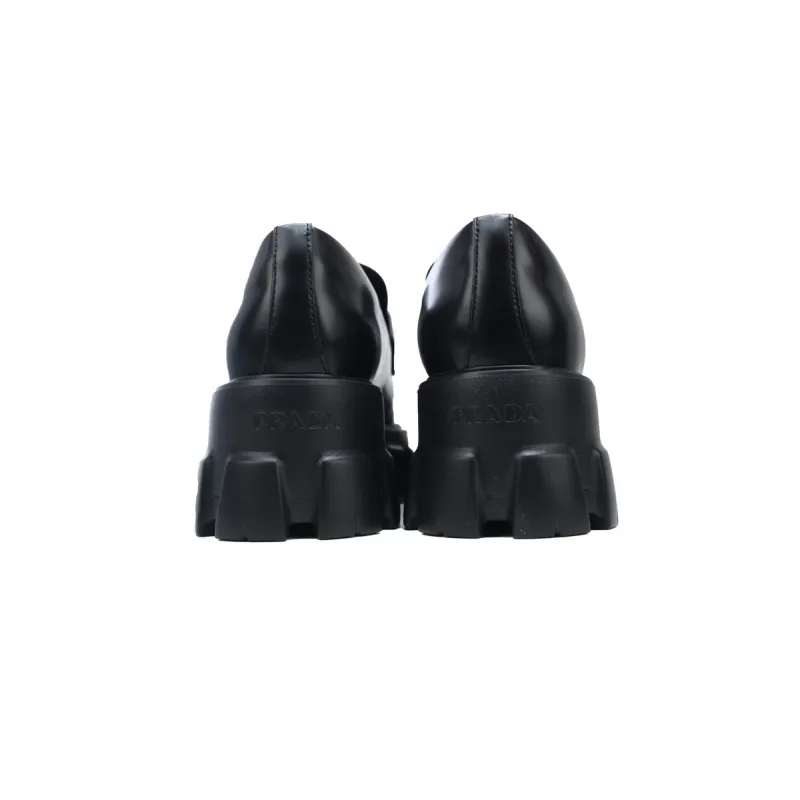 Prada Monolith Loafers Black 