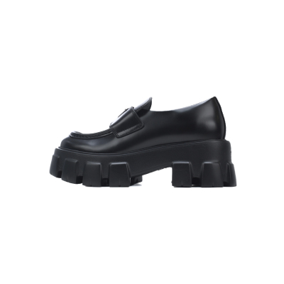 Prada Monolith Loafers Black  01