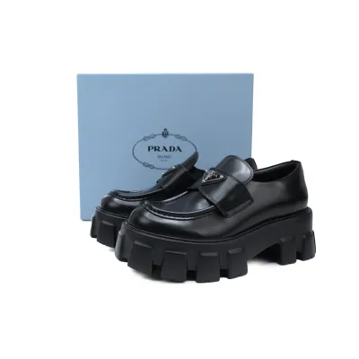 Prada Monolith Loafers Black  02