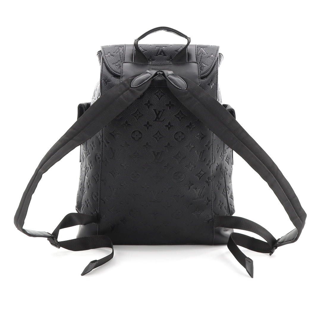 LV black printed backpack
