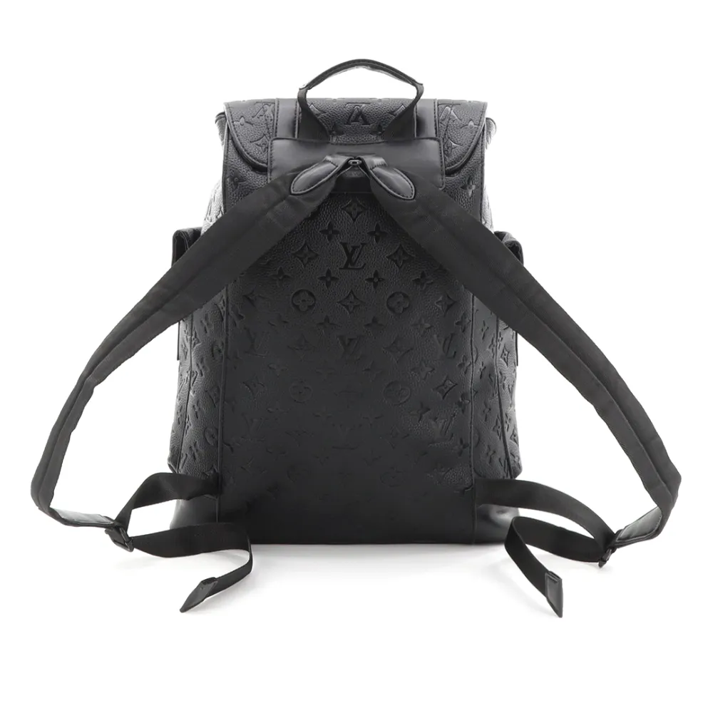 LV black printed backpack