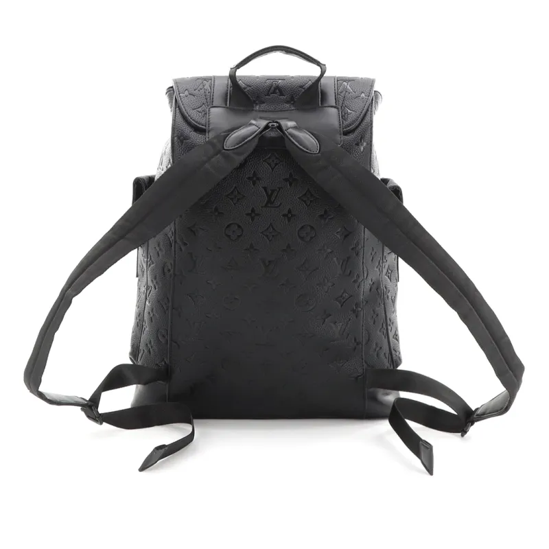 LV black printed backpack
