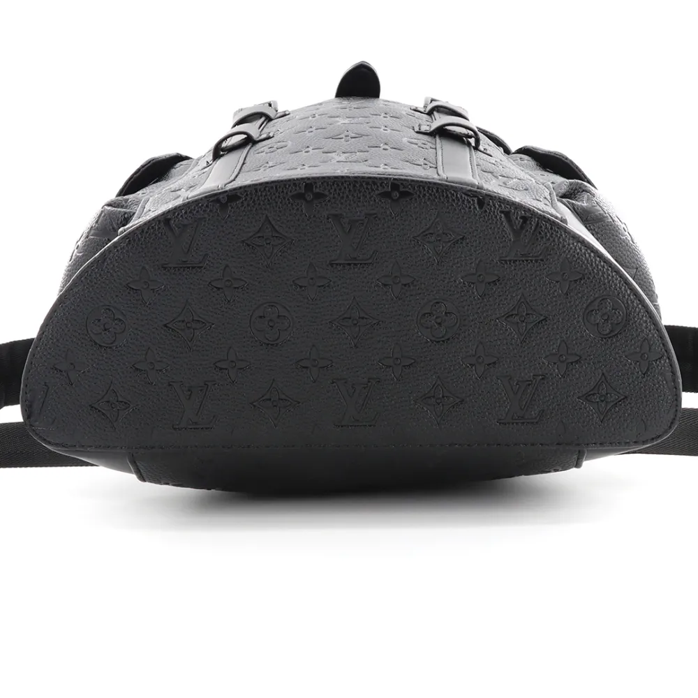 LV black printed backpack