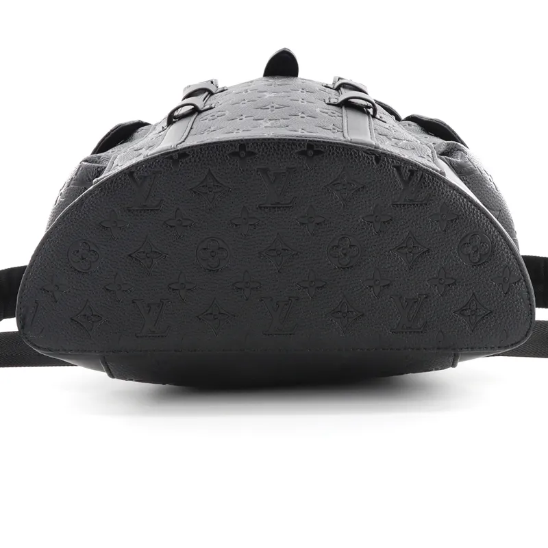LV black printed backpack