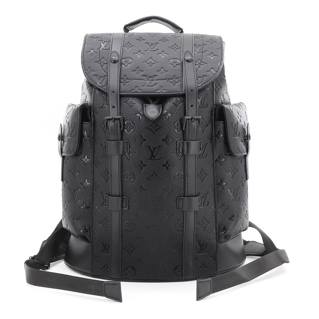 LV black printed backpack