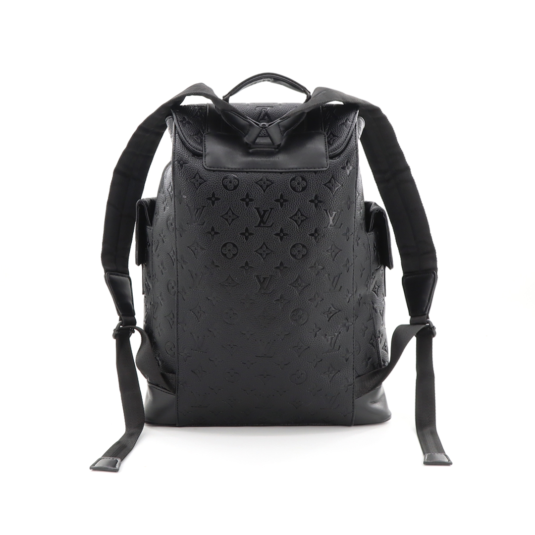 LV black printed backpack
