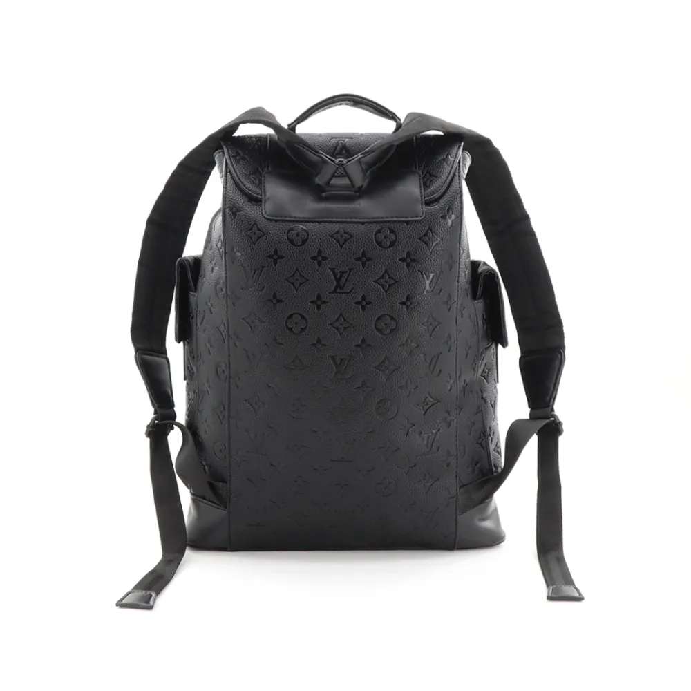 LV black printed backpack