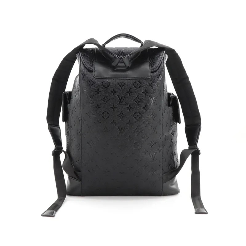 LV black printed backpack