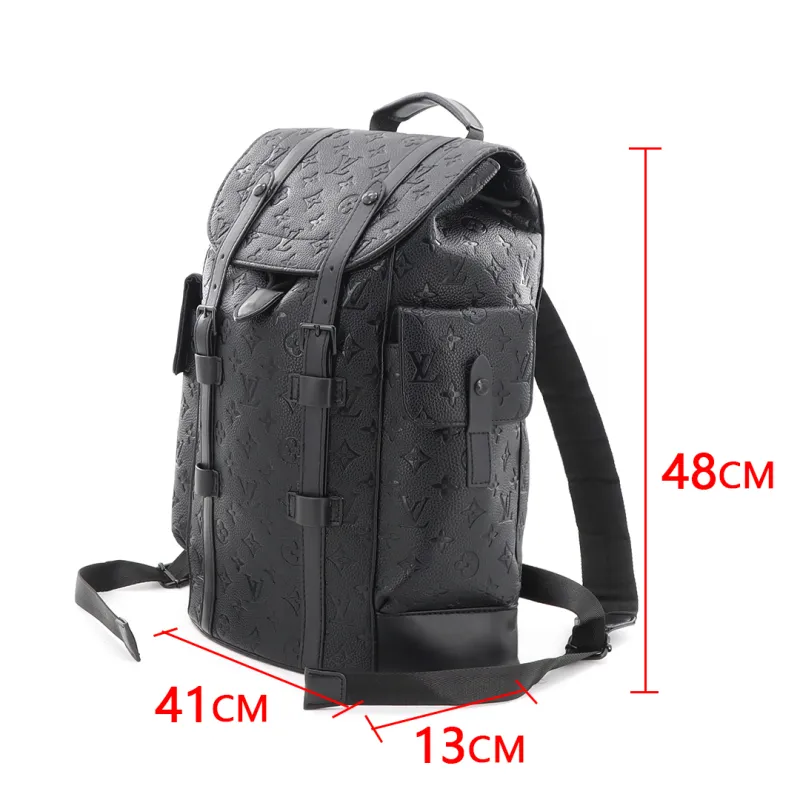 LV black printed backpack