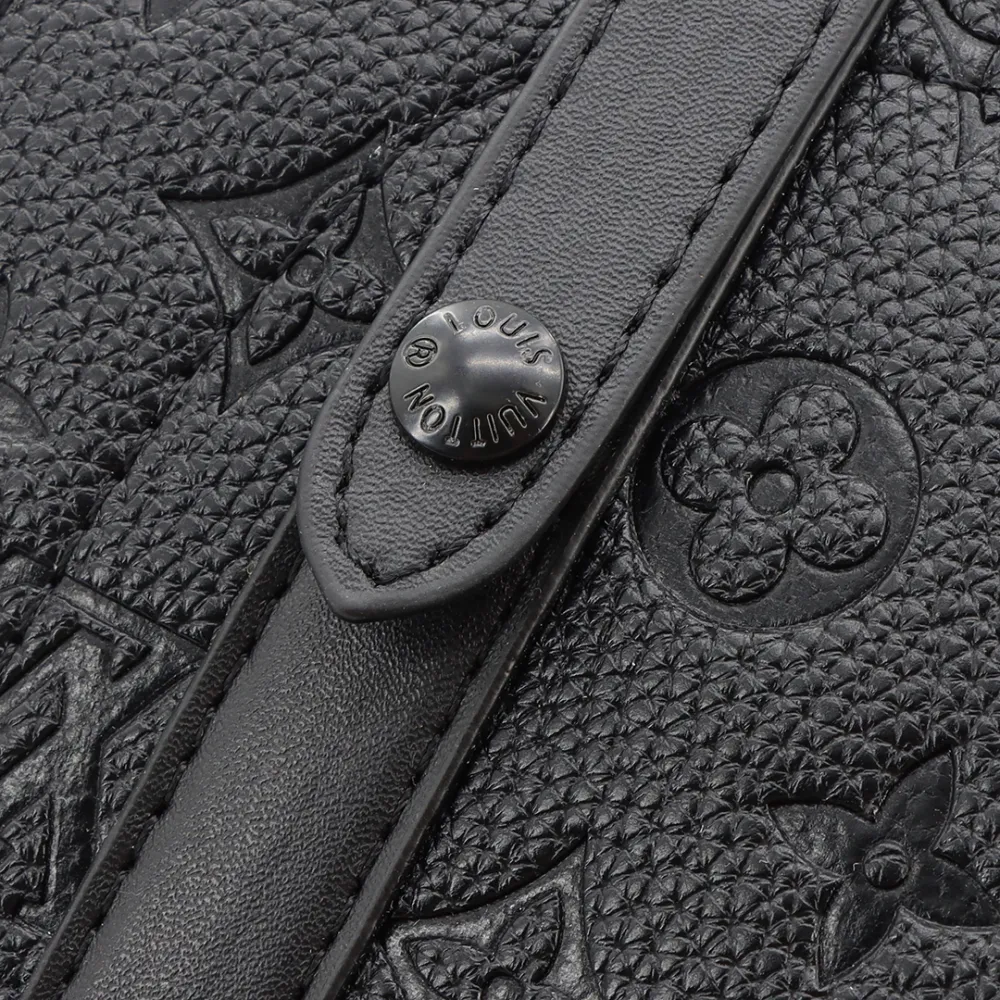 LV black printed backpack