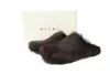 Marni Long-hair Calfskin Fussbett Sabot Brown SBMS004601P412200M37