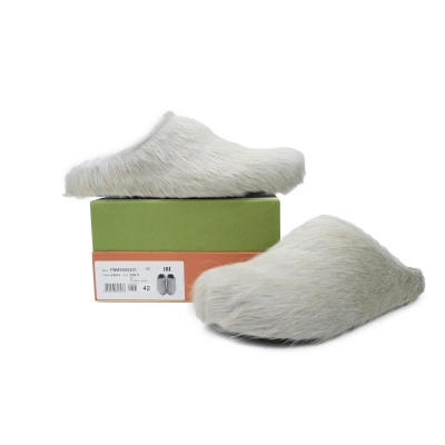 Marni Long-hair Calfskin Fussbett Sabot Grey SBMR000600P412200N15 02