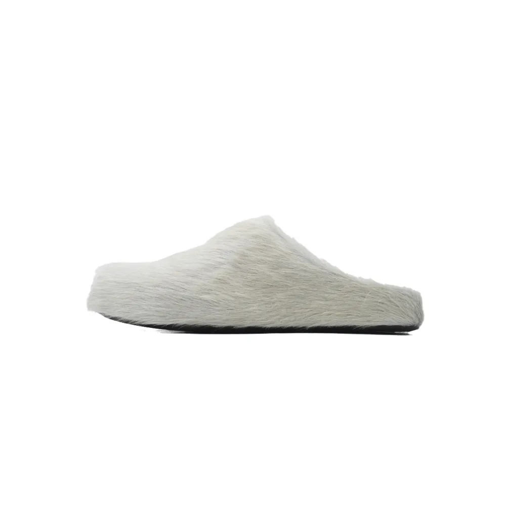 Marni Long-hair Calfskin Fussbett Sabot Grey SBMR000600P412200N15