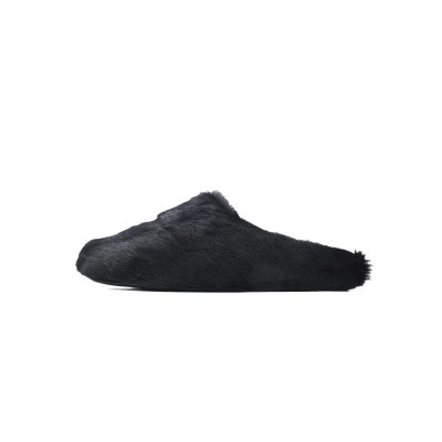 Marni Long-hair Calfskin Fussbett Sabot Black SBMR000600P412200N99 01