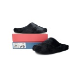 Marni Long-hair Calfskin Fussbett Sabot Black SBMR000600P412200N99