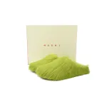 Marni Long-hair Calfskin Fussbett Sabot Green SBMR000600P412200V07