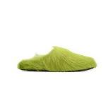 Marni Long-hair Calfskin Fussbett Sabot Green SBMR000600P412200V07