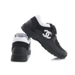 Chanel Low Top Trainer Black White G38299 Y55720 K3845