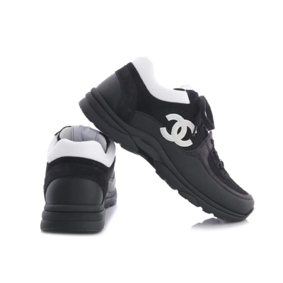 Chanel Low Top Trainer Black White G38299 Y55720 K3845 02