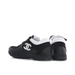 Chanel Low Top Trainer Black White G38299 Y55720 K3845