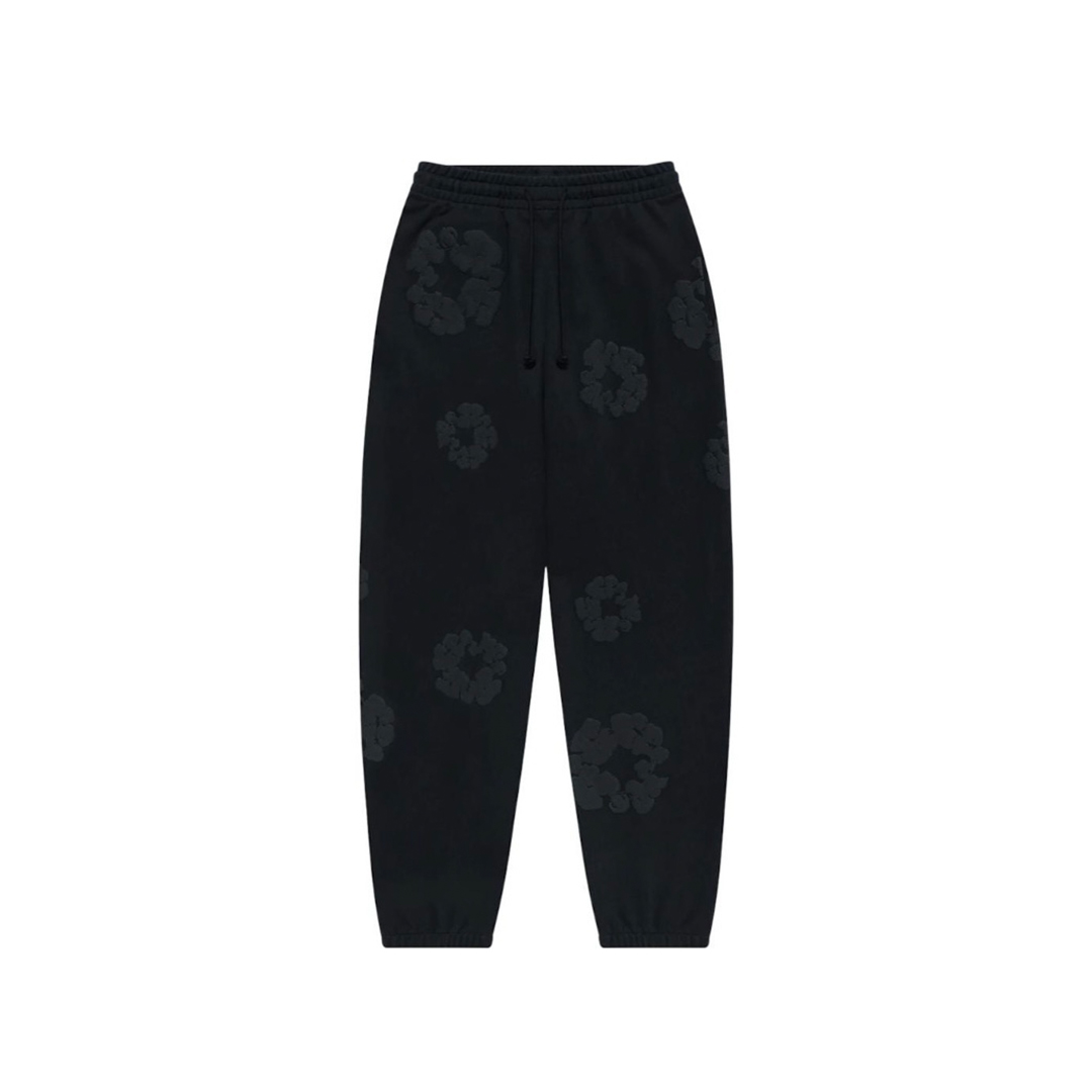 DT The Cotton Wreath Sweatpants Black Monochrome