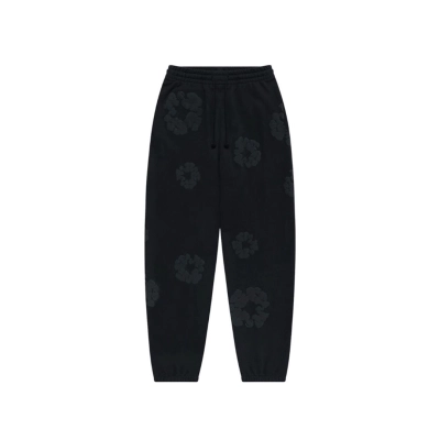 DT The Cotton Wreath Sweatpants Black Monochrome 01