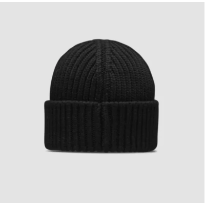 Moncler Cashmere Wool Beanie Black 02