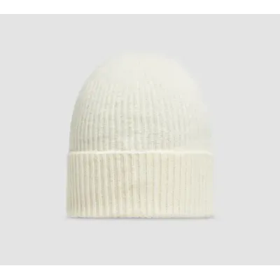 Moncler Cashmere Wool Beanie White 02