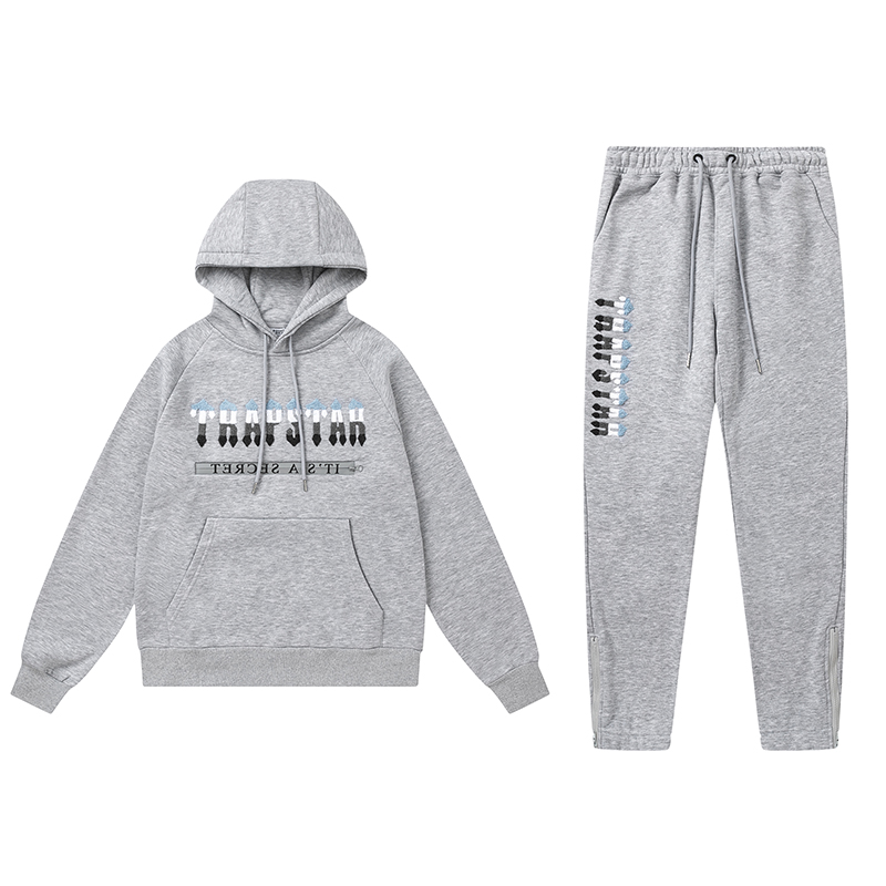 Trapstar Hoodie Tracksuit-8850 Grey