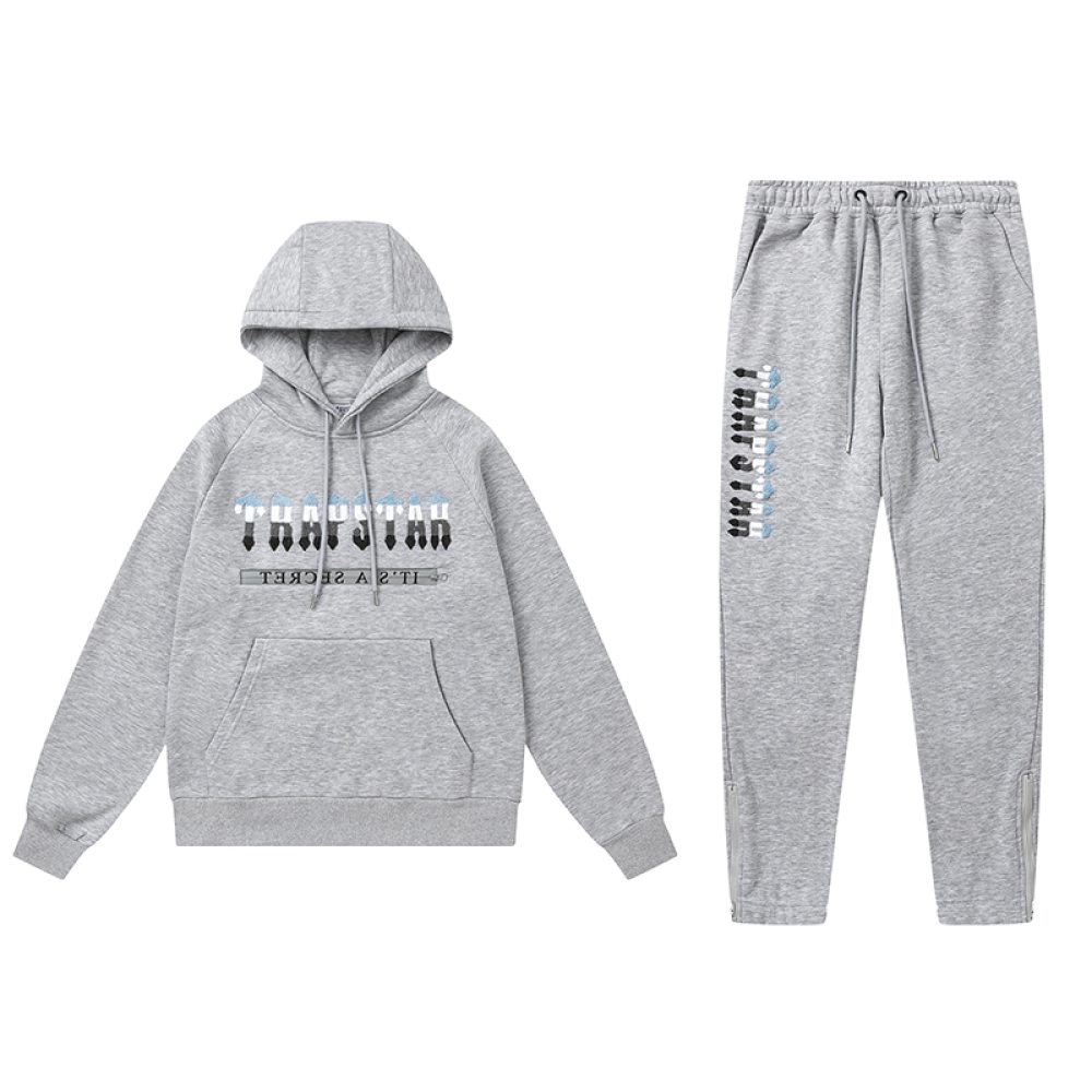 Trapstar Hoodie Tracksuit-8850 Grey