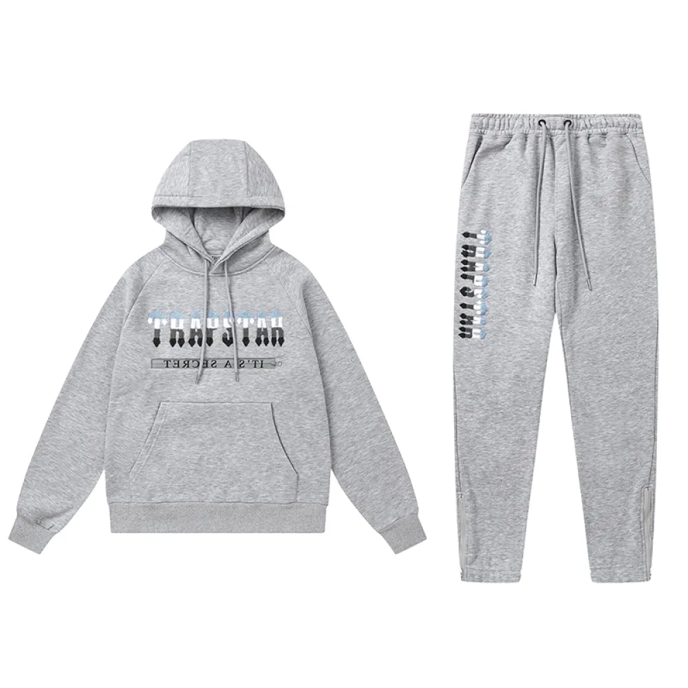 Trapstar Hoodie Tracksuit-8850 Grey