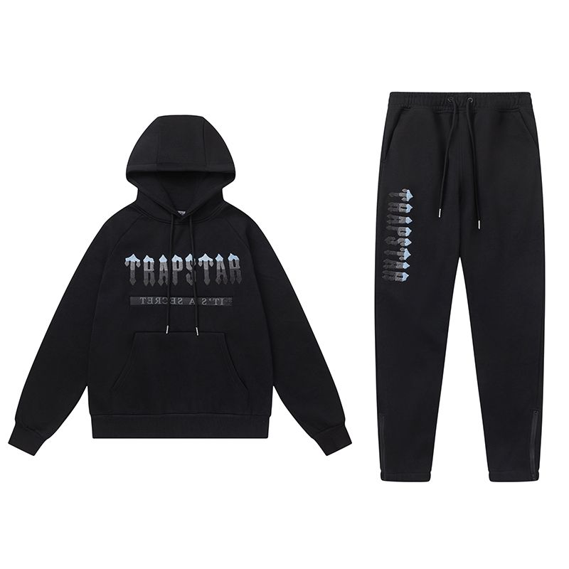 Trapstar Hoodie Tracksuit-8850 Black