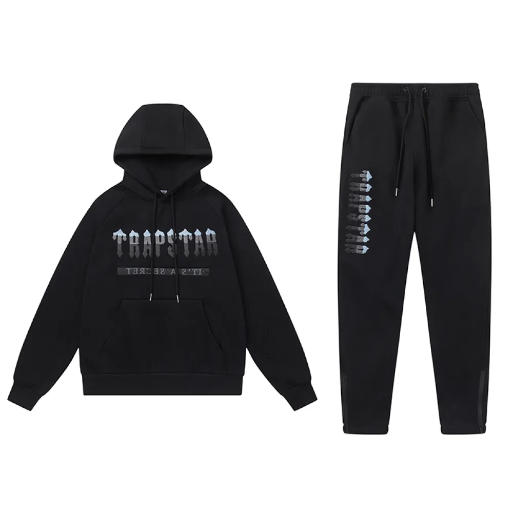 Trapstar Hoodie Tracksuit-8850 Black
