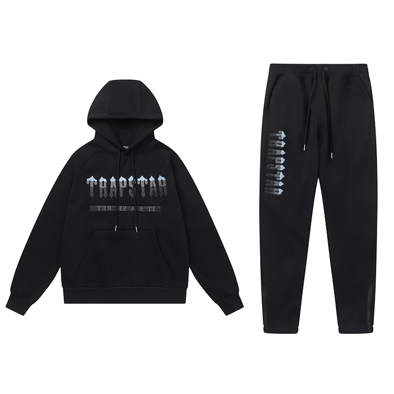 Trapstar Hoodie Tracksuit-8850 Black