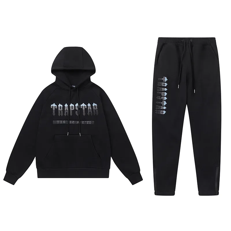 Trapstar Hoodie Tracksuit-8850 Black