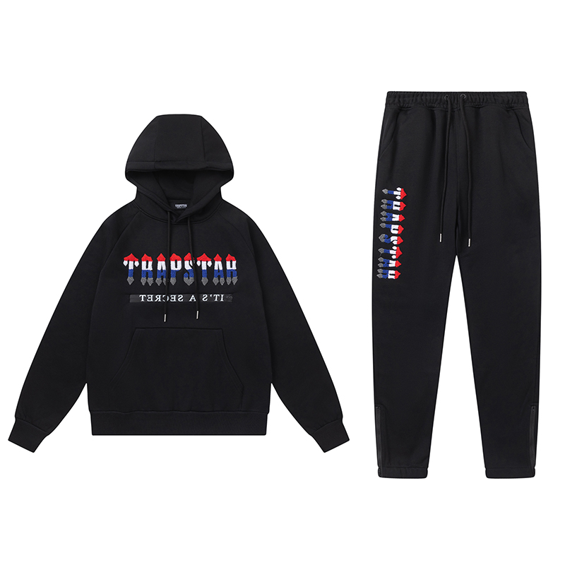 Trapstar Hoodie Tracksuit-8851 Black