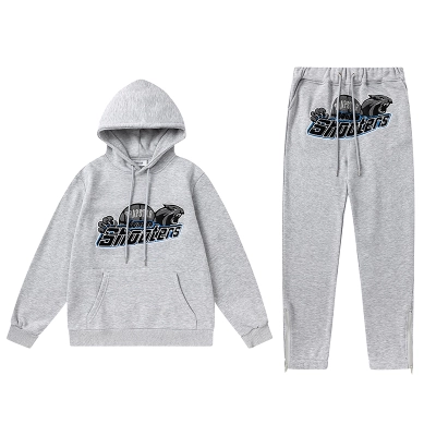 Trapstar Hoodie Tracksuit-8867 Grey 01