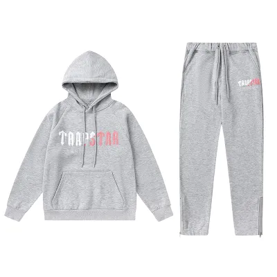 Trapstar Hoodie Tracksuit-8871 Grey