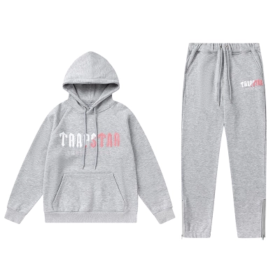 Trapstar Hoodie Tracksuit-8871 Grey 01