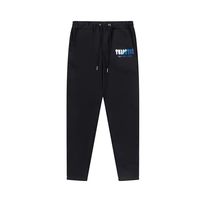  Trapstar Chenille Decoded Hoodie Tracksuit -Black