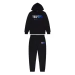  Trapstar Chenille Decoded Hoodie Tracksuit -Black