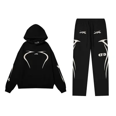 Hellstar Hoodie Tracksuit Black 01